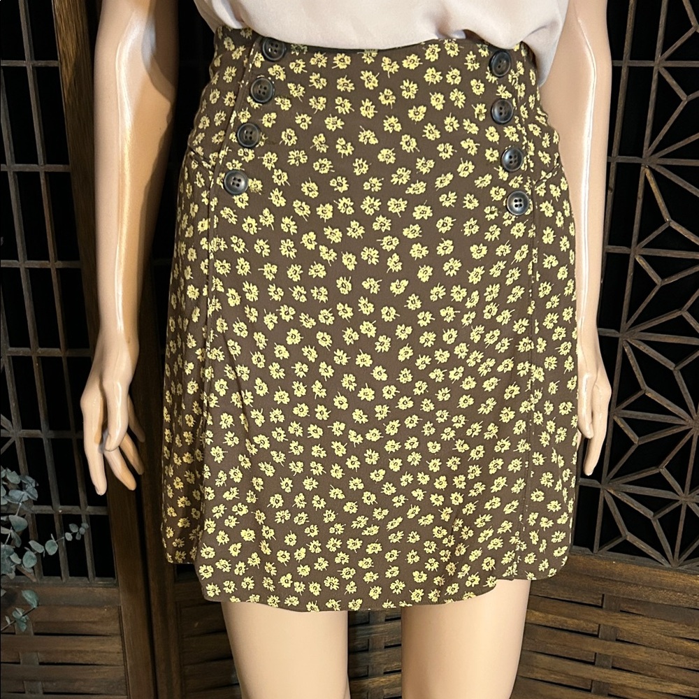 MADEWELL PRINT MINI SKIRT M